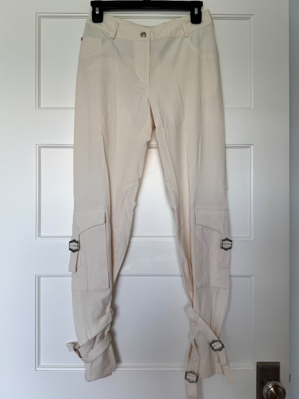 Christian Dior Boutique Ivory Cargo Pants Size 4 / FR 36